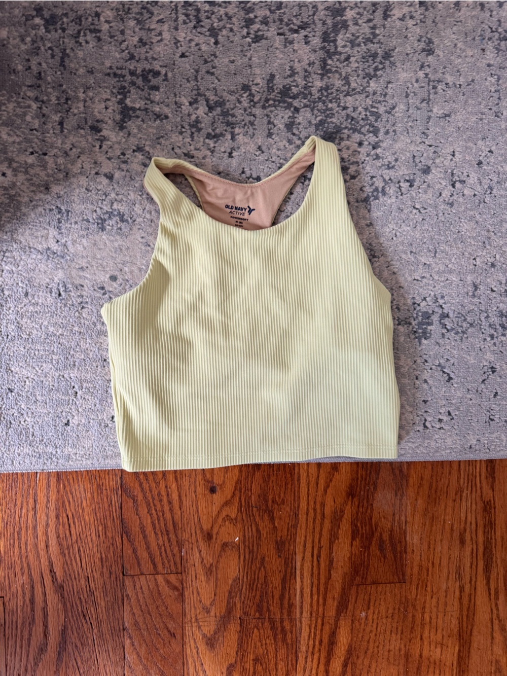 Old Navy Girls' Ribbed Tank Top - Pale Yellow